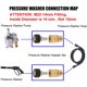 thumbnail image 4 of Muyoka 4 adaptadores para lavadora a presión M22 de 0.551 in, accesorios de conector rápido para lavadora a presión de 5000 PSI, adaptador de manguera para lavadora a presión, accesorios para la limpi Muyoka Hogar, 4 of 7