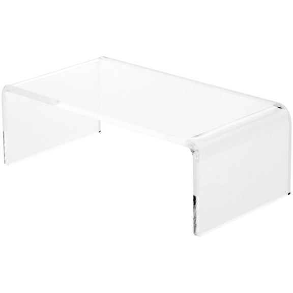 Plymor Clear Acrylic Rectangular Display Riser, 2" H x 6" W x 3" D (1/8" thick)
