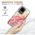 thumbnail image 5 of CASEFIV for Samsung Galaxy S20 Ultra Case,Marble Pattern Heavy Duty Shockproof Full Body Protective Phone Covers for Women Girls,Rose Gold, 5 of 8