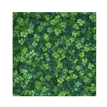 

Napkin Satin Napkin 20*20Inchx6 Kitchen Towel Dinner Plate Towel Decorative Towel Napkin Tea Towel Suitable For Kitchen Table Pretty Four-leaf Clover