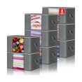 thumbnail image 1 of Bolsa de Almacenamiento de Ropa de Gran Capacidad 8PCS,Cajas Almacenaje Ropa con Asa Reforzada,Tela Gruesa y Cremallera S&oacute;lidas,Transparente y Visible,Organizador de Transpirable para Edred, 1 of 9