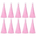 thumbnail image 1 of Unique Bargains 3.66' Silky Bookmark Tassels with Loop for DIY Craft Accessory, 20Pack Light Pink, 1 of 5