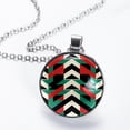 thumbnail image 2 of Palestine Stylish Glass Pendant Circular Necklace - Women's Fashion Jewelry Accessory, 2 of 5
