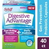Digestive Advantage Fast Acting Enzymes + Daily Probiotic Supplement - 40 Capsules