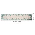 thumbnail image 4 of Camino de mesa rectangular Laklulu, 70,9x11,8 pulgadas, impermeable, hojas verdes, camino de mesa para fiestas, banquetes, 4 of 6