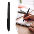 thumbnail image 2 of Meiix Black Retractable Fountain Pen, Press-Activated Metal Clip Pen with Ink Converter, Smooth Writing Fine Nib Pen for Journaling, Lightweight Resin Body, Elegant for Office Signatures, 2 of 9