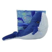 Whale Plush with Blanket Gift Set, Blue, 35" x 47", Valentine's Day by Way To Celebrate