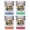 Multicolor (4-Pack), variant on Copenhagen Denmark Vintage Design Souvenir 2 oz Square Shot Glass – Green