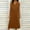 Brown, variant on Button up Dress Breathable Regular Fit Womens Athletic Dress 2026 Summer Solid Color Sleeveless V Neck Pleated Club Dress Business for Business and Casual S-XXL
