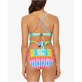 thumbnail image 2 of Bleu Rod Cross-Back D-Cup Bra-Sized Top Women’s Swimsuit (Rainbow, 36D), 2 of 2
