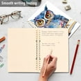 thumbnail image 5 of Owl Book Ring Binder Notebook Journey Note Diary College Ruled Spiral Notebook Study Loose Leaf Paper A5 60 Pages, 5 of 8