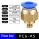 thumbnail image 5 of Scienceny 10 Pieces Home Portable Threaded Interface Pneumatic Connectors Release Reusable Pipe Hose Hardware Fast Connector Herramientas y ferretería PC6-M5, 5 of 6