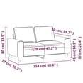 thumbnail image 4 of vidaXL 2-Seater Sofa Dark Grey 120 cm Fabric, 4 of 5