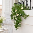 thumbnail image 5 of Fake Vines Artificial Hanging Daisies Garland, Realistic Faux Silkly Flowers Greenery with Flexible Stems, Fade Resistant for Indoor Outdoor Home Garden Balcony Porch Wall Decor, 5 of 6