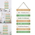 thumbnail image 2 of Milue Inspirational Wood Sign Wood Wall Hanging Pendant Motivational Wood Wall Art, 2 of 9