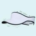 thumbnail image 2 of Lightweight Breathable Sun Hat for Outdoor Sports Tennis Running Summer Activities UPF 50+ Quick-Dry Performance Visor, 2 of 4