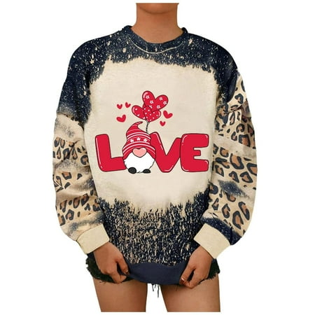 

Hvyesh Women s Valentine s Day Raglan Pullover Sweater Crewneck Heart Letter Sweatshirt Cricket Boyfriend Blouses Tops for Leggings Black shirts for women S
