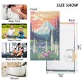 thumbnail image 6 of Yayeee 2 Pack Hand Towels for Bathroom 100% Cotton 16" x 28" Soft Absorbent Kitchen Towel, Floral Mountain, 6 of 7