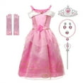 thumbnail image 1 of HAWEE Costume de Princesse Aurore de Luxe pour Filles, Parfait pour les Fêtes, l'Halloween et le Jeu de Rôle, avec Accessoires, 1 of 4
