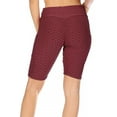 thumbnail image 3 of Women's High Waist Pockets Mesh Athletic Running Yoga Gym Biker Shorts, 3 of 6