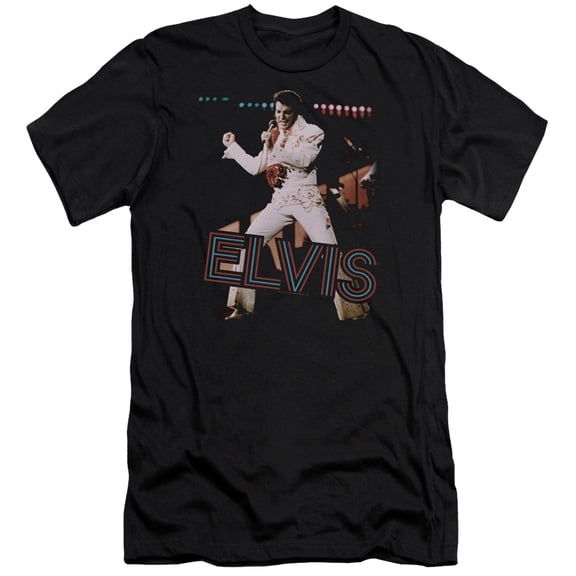 Elvis Presley - Hit The Lights - Premium Slim Fit Short Sleeve Shirt - Large