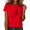 1-Red, variant on Cozymy Women's Line Art Leopard T-Shirts Crewneck Short Sleeve Minimalist Animal Sketch Tees Trendy Graphic Big Cat Tops