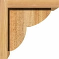 thumbnail image 3 of 8"W x 8"D x 8"H Crestline Rough Sawn Corbel w/Backplate, Western Red Cedar, 3 of 9
