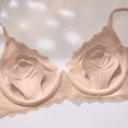 thumbnail image 3 of HBGVBA Women's Push Up Bras Summer Thin Lace Solid Color Breathable No Underwire Supportive Bra, 3 of 5