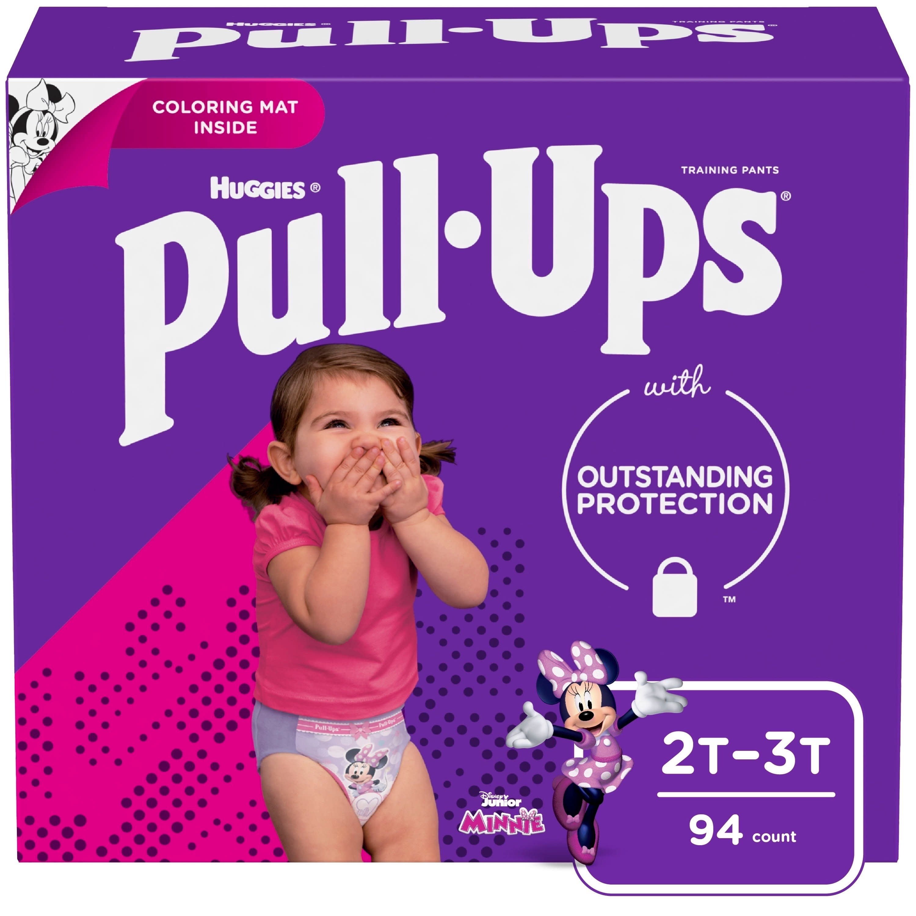 Pull Ups Girls Potty Training Pants Size 4 2t 3t 94 Ct Walmart Com Walmart Com