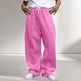 thumbnail image 6 of Men's Loose Wide Leg Pants Drawstring Waist Loose Sweatpants with Pockets, 6 of 13