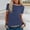Dark Blue, variant on Women Stripe Print Color Crew Neck Short Sleeve Tops Casual Tee for Women