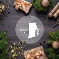 thumbnail image 2 of Koyal Wholesale US State Round Clear Acrylic Christmas Ornament, Rhode Island Home, Long Distance Christmas Ornament, 2 of 5