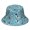 Pointer and Floral Blue Pattern, variant on Pointer and Floral Blue Pattern Print Bucket Hat Unisex Beach Sun Hat,UV Sun Protection,Lightweight,Waterproof,Breathable 22-23.3 Inches