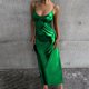 thumbnail image 2 of Mujeres Color sólido Wrap Camis Sling Backless Sin mangas con cuello en V Vestidos OAVQHLG3B Store lin121212, 2 of 5