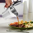 thumbnail image 2 of Gravy Boat, Double Insulated 304 Stainless Steel, Gravy Warmer, Double Wall Creamer Pitcher and Caramel Sauce for Coffee, Stainless Steel Pitcher, 450ML/16 OZ, 2 of 9
