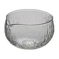 thumbnail image 2 of Matcha Bowl, Matcha Bowl with Spout, Chawan Matcha Bowl, Glass Matcha Bowl,Deep Textured Glass Matcha Bowl with Spout, Glass Chawan Matcha Green Tea Whisk Bowls, Clear Cute Salad Mixing Bowl, 2 of 5