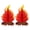 2pcs, variant on mdesiwst Fake Campfire Decoration 3D Paper Honeycomb Campfire Centerpiece Artificial Flame Folding Honeycomb Ornament for Camp Bachelorette Party Supplies