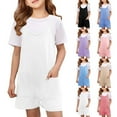 thumbnail image 3 of EnJoCho Girls Spaghetti Strap Jumpsuit, Sleeveless Pocket Shorts Romper, Lightweight Summer Casual Dress for Kids, 3 of 8