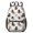 Dachshund and Rose White Pattern, variant on Boxer and Pizza Blue Pattern 17" Waterproof Oxford School Backpacks for Teens, S-Shape Padded Straps, for School, Travel, Hiking, Camping