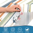 thumbnail image 3 of Yayeee Kitchen Curtains Tier Pair Light Filtering 27"x24" Rod Pocket Short Cafe Window Panel, Nautical Pattern, 3 of 7