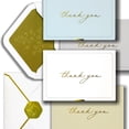 thumbnail image 1 of Tarjetas de agradecimiento ukee's de 32 unidades con relieve y foil dorado, 1 of 9