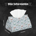 thumbnail image 6 of Goofa Spaceship Pattern Triangle Square Tissue Box Cover, Modern PVC Leathe Facial Paper Holder,Decorative Holder/Organizer for Bathroom Vanity Countertop, 6 of 9