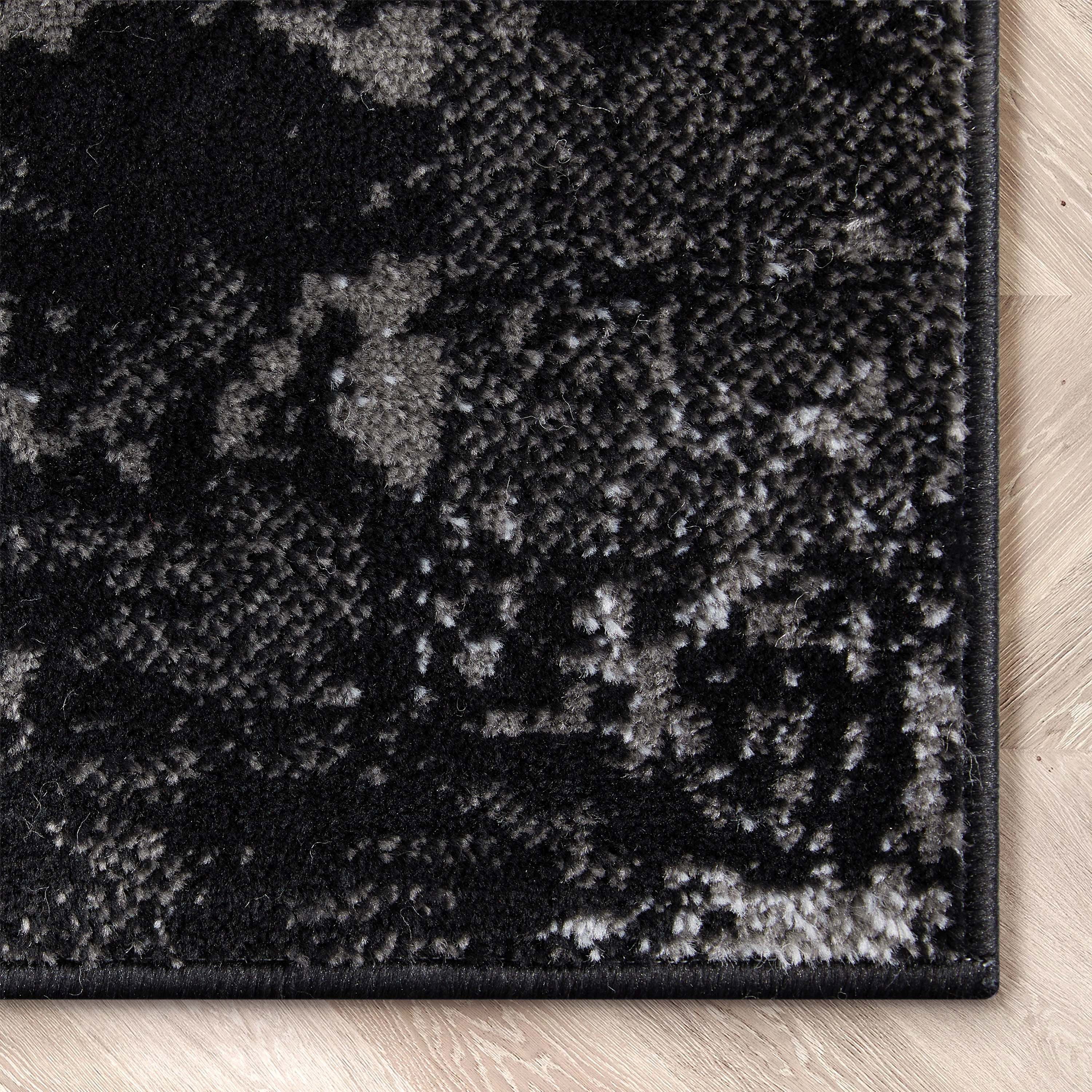 Well Woven Patras Black | Vintage Oriental Medallion | Area Rug 5x7 (5'3" x 7'3")