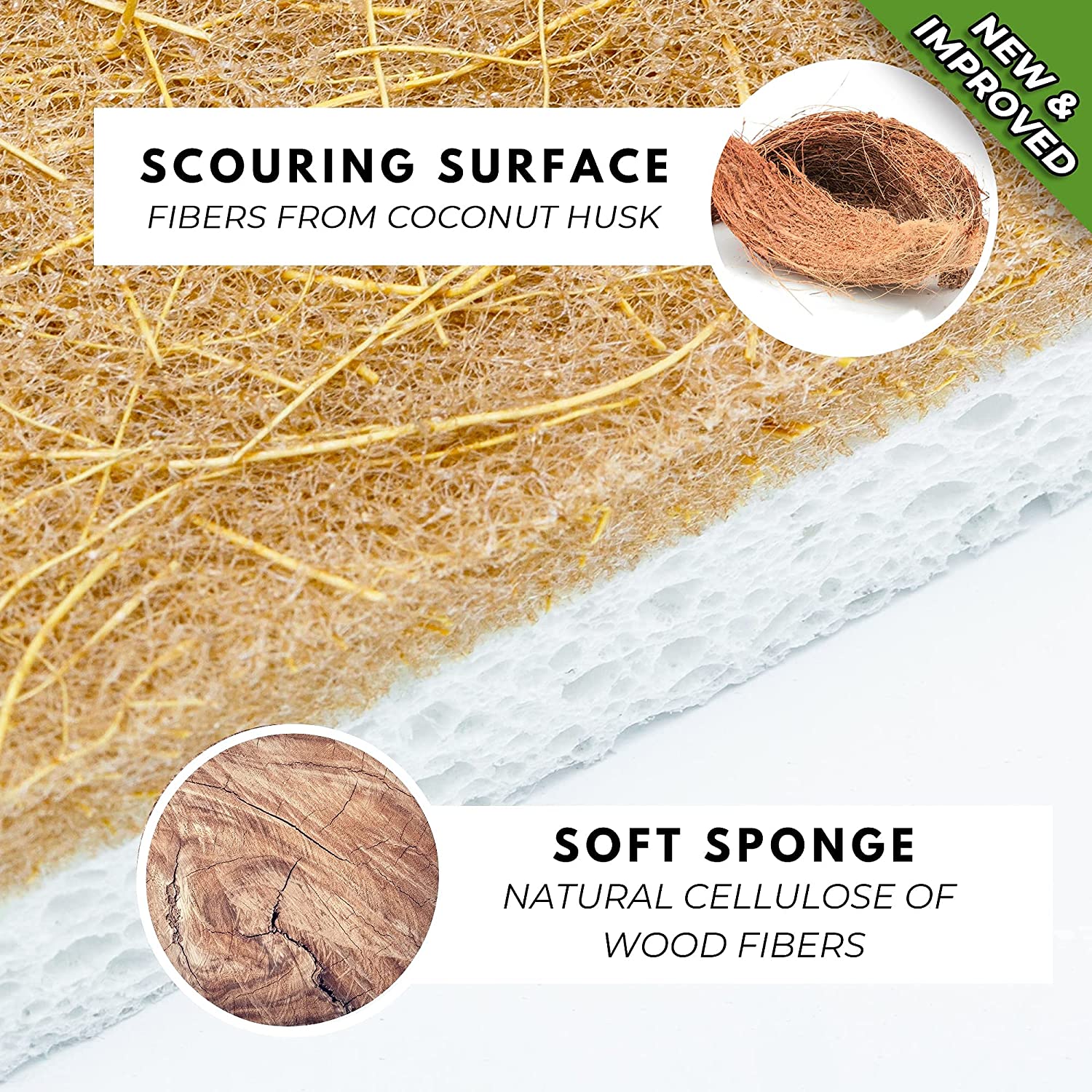 Natural Sponges Kitchen Sponge For Sustainable Living - Temu