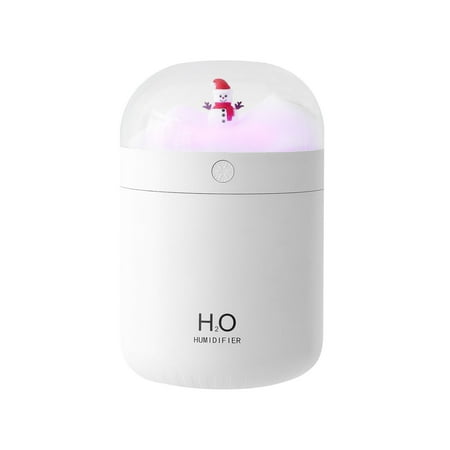 

AOMXGD New Snowman Humidifier with USB Night Light 500ml Large Capacity Humidifier Christmas Gifts 350mAh Humidifiers for Bedroom Home Office Christmas Decorations Clearance White