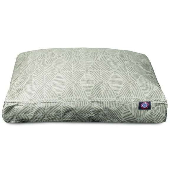 Majestic Pet | Charlie Shredded Memory Foam Rectangle Pet Bed For Dogs, Removable Cover, Beige Metallic, Large