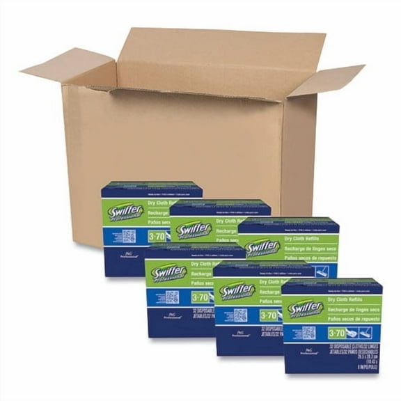 Dry Refill Cloths, 10.63 x 8, White, 32/Box, 6 Boxes/Carton | Bundle of 2