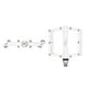 thumbnail image 5 of Pedales para bicicleta BMX 1/2 aluminio blanco blanco M, 5 of 5
