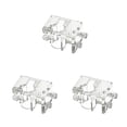 thumbnail image 2 of crativent Fish Tank Filter Mount Tube Fixing Outflow Inflow Water Hose Clip Holder M transparent 60x35mm 3Set, 2 of 6