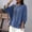 *Blue, variant on Women's Crew Neck Batwing Sleeve Top,Casual Loose Fit Dolman Blouse Black,Women's Plus L